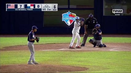 Espectacular último out del partido del Premundial U12 Estados Unidos vs Panamá