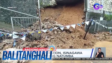 Pagguho ng lupa, naitala sa Brgy. Victoria Village sa kasagsagan ng bagyo | Balitanghali