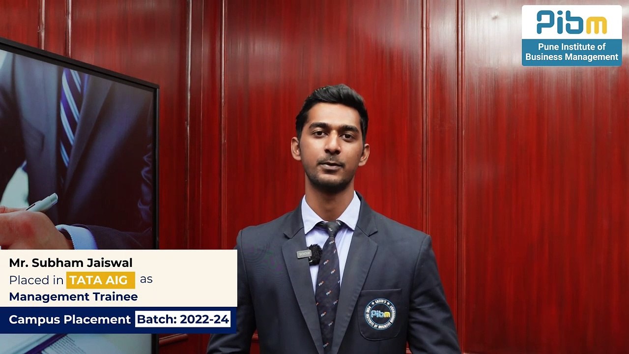 PIBM's MBA & PGDM Placements Triumph Subham's Inspiring Success Story   Batch 2022-24