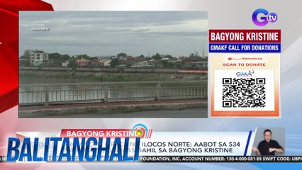 Provincial office ng Ilocos Norte - Aabot sa 534 na pamilya, lumikas dahil sa Bagyong Kristine | Balitanghali