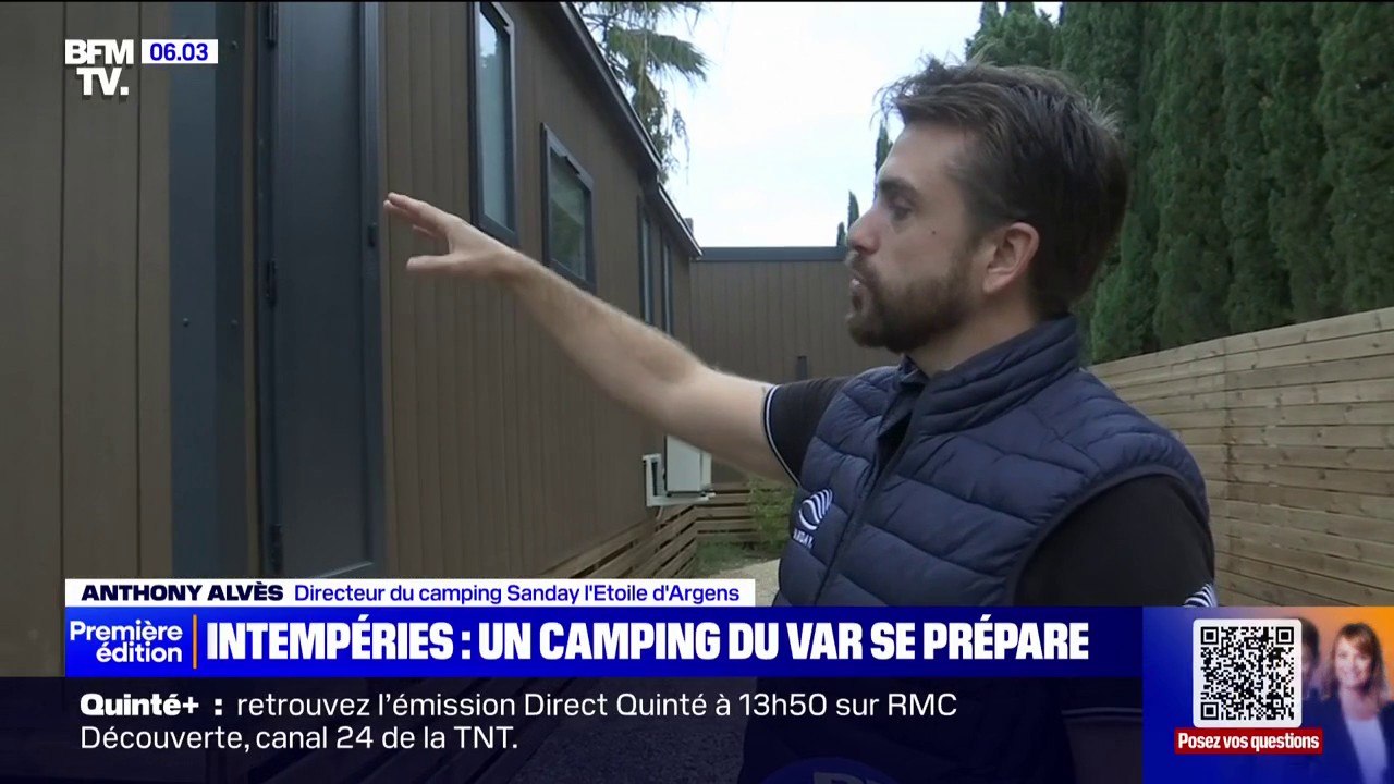 Dans le Var, en pleines vacances de la Toussaint, les campings se préparent pour faire face aux intempéries