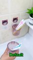 Space-Saving Wall-Mounted Toothbrush Holder: Declutter Your Bathroom in Seconds  #BathroomOrganization #ToothbrushHolder