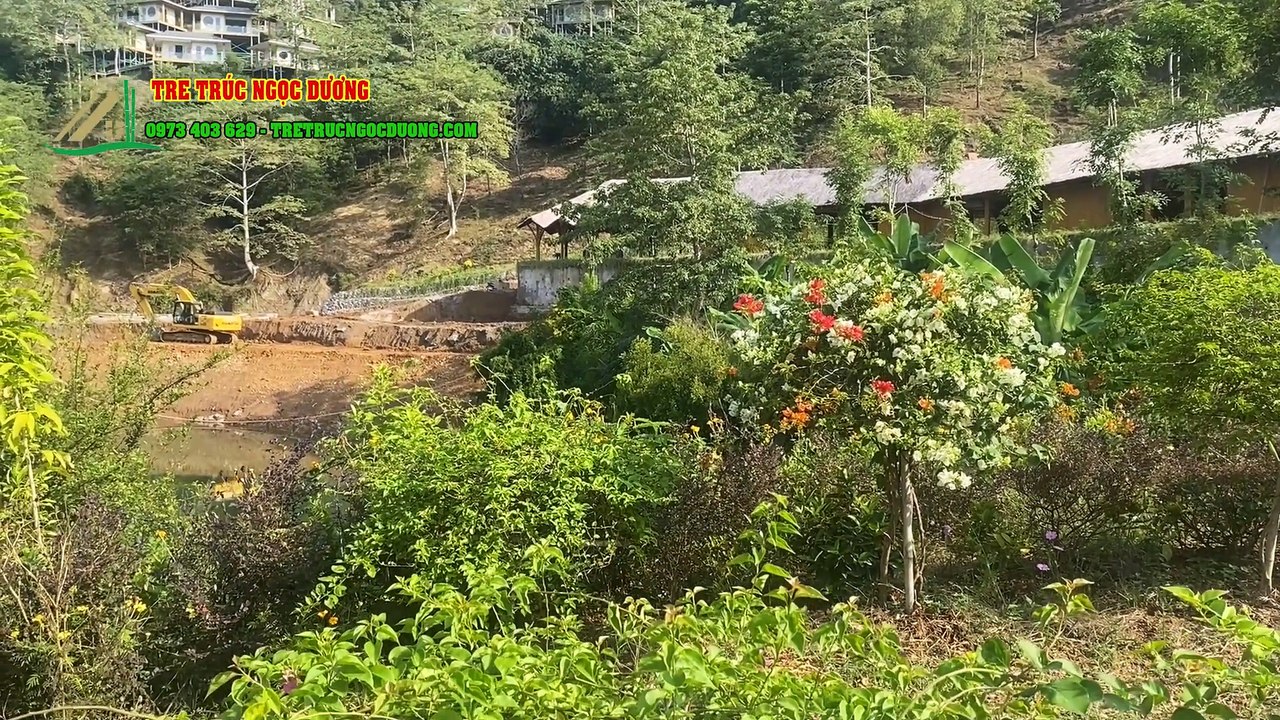 Chiêm Ngưỡng Ngôi Nhà Tre Mái Lá Khổng Lồ 1000m² Tuyệt Đẹp Nằm Bên Hồ Hòa Bình - Trải Nghiệm Không Gian Đầy Sức Sống!