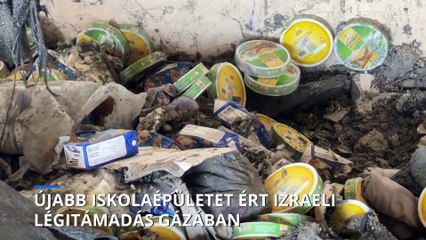 Újabb iskolaépületet ért izraeli légitámadás a Gázai övezetben