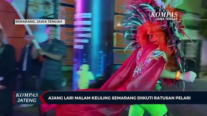 Ajang Lari Malam Keliling Semarang Diikuti Ratusan Pelari