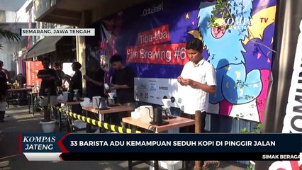 33 Barista Adu Kemampuan Seduh Kopi di Pinggir Jalan