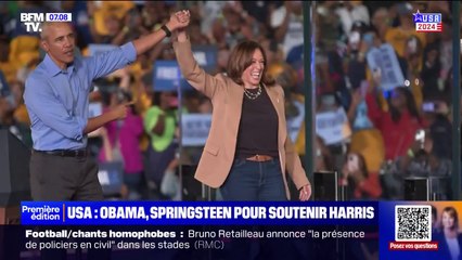 "Yes we can": Kamala Harris et Barack Obama réunis lors d'un meeting en Géorgie