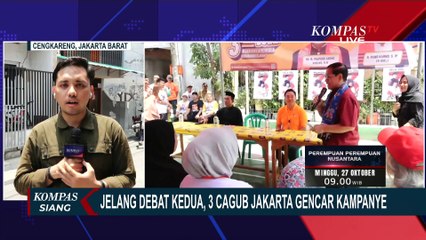 Simak! Ini Agenda Kampanye Cagub-Cawagub Jakarta, Bagikan Kartu hingga Janji Benahi Rumah Susun