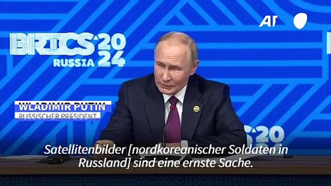 Putin bestreitet Einsatz nordkoreanischer Soldaten nicht