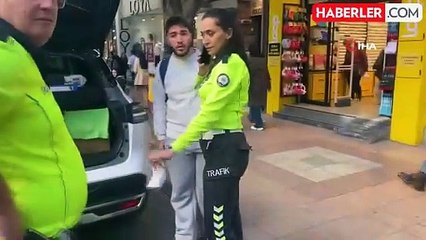 Polisten Kaçan Motosikletli, Muhabiri Tehdit Etti