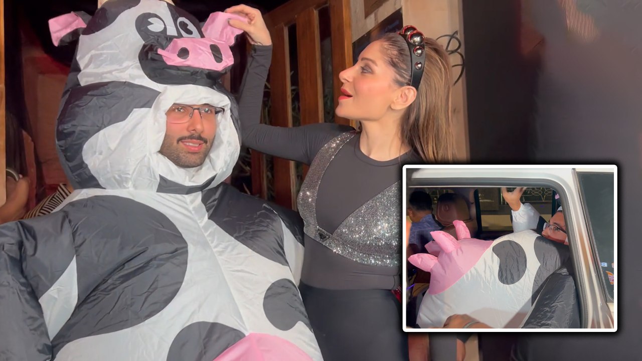 Orry Dresses-Up Like A COW For A Special Theme Party | Kanika Kapoor