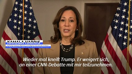 "Erschöpft": Harris bezweifelt Trumps Eignung als US-Präsident