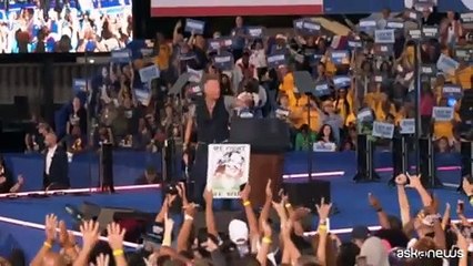 Bruce Springsteen sul palco con Obama: votate Kamala Harris