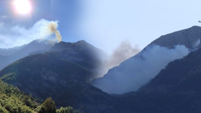 Denizli'deki orman yangınına müdahale sürüyor