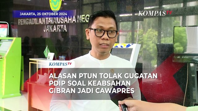 Alasan PTUN Tolak Gugatan PDI-P soal Keabsahan Gibran Jadi Cawapres