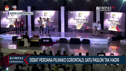 Debat Perdana Pilwako Gorontalo Tak Dihadiri Satu Paslon
