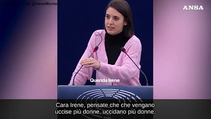 Europarlamento, Montero (Podemos) a Pe'rez: "Sono deputata, non 'cara'"