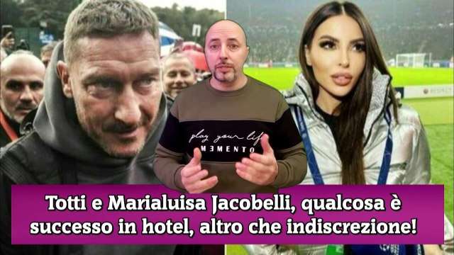 Totti e Marialuisa Jacobelli, qualcosa è successo in hotel, altro che indiscrezione!