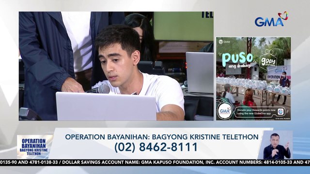 Yasser Marta, nakiisa sa GMA Operation Bayanihan: Bagyong Kristine Telethon