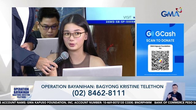Sofia Pablo, nakiisa sa GMA Operation Bayanihan: Bagyong Kristine Telethon