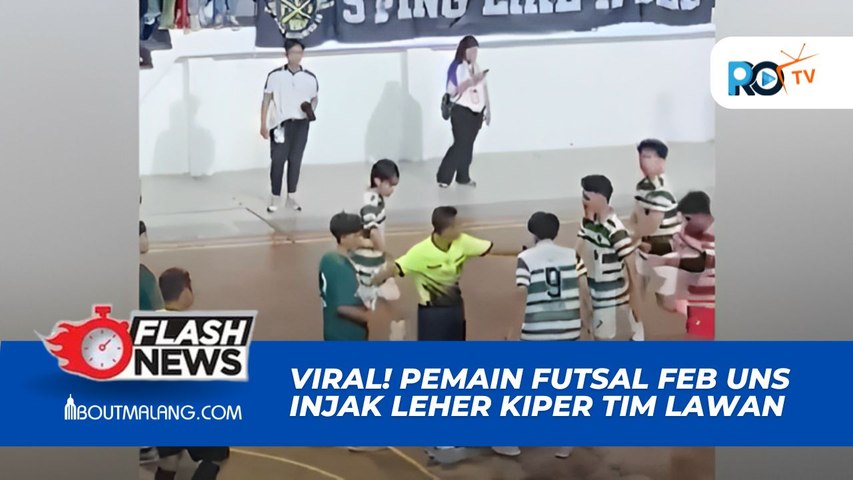 PEMAIN FUTSAL FEB UNS JADI SOROTAN USAI INJAK LEHER KIPER LAWAN