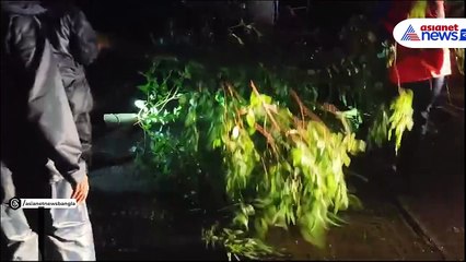 'দানা'র দাপট, রাস্তায় ভেঙে পরেছে গাছ, বিপর্যয়ের মধ্যেই রাস্তা পরিষ্কার করলেন  বিপর্যয় মোকাবিলা বাহিনী