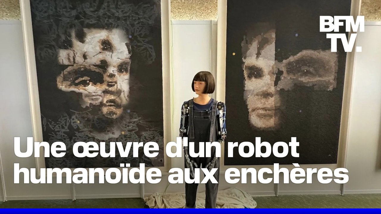 Pour la première fois, une œuvre d’art peinte par un robot humanoïde va être vendue aux enchères