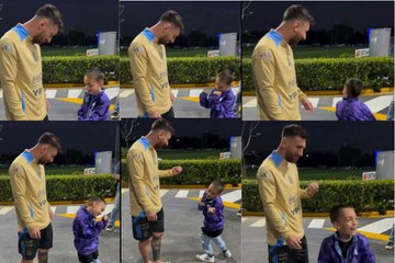 The unusual challenge proposed to Messi by a boy fan to do so when he scores a goal: “Are you crazy?”