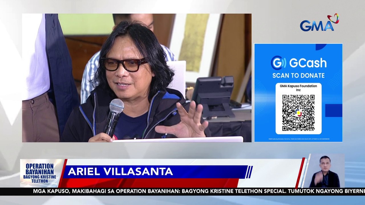 Ariel Villasanta, nakiisa sa GMA Operation Bayanihan: Bagyong Kristine Telethon