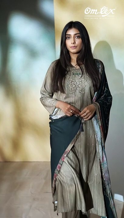 Omtex Ziva Pashmina Digital Printed Salwar Kameez Wholesale Catalog