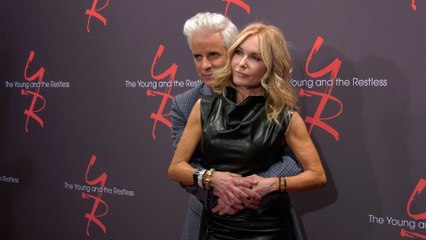 Christian LeBlanc and Tracey E. Bregman "The Young and the Restless" 13k Celebration Red Carpet