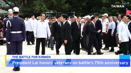 Lai Honors Veterans on 75th Anniversary of Battle of Guningtou