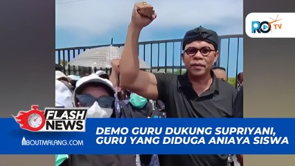 RIBUAN GURU DEMO DUKUNG SUPRIYANI, GURU HONORER YANG DITUDUH MENGANIAYA MURID