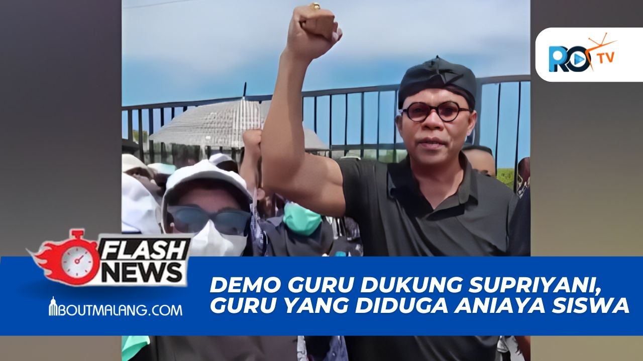 RIBUAN GURU DEMO DUKUNG SUPRIYANI, GURU HONORER YANG DITUDUH MENGANIAYA MURID