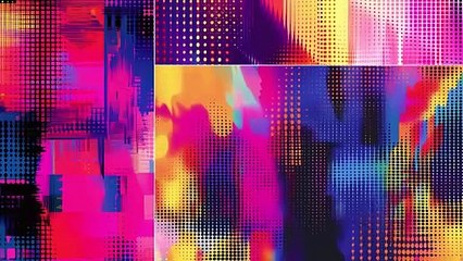 20 Stunning Vibrant Halftone Glitch Backgrounds for Creative Projects 🎨