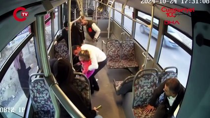 Otobüs şoförü, 2 yaşındaki çocuğu boğulmaktan kurtardı