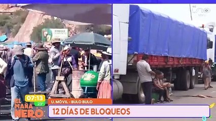 SCZ-UM CHOFERES IMPROVISAN RETÉN Y RECAUDAN DINERO PARA SOBREVIRIR EN MEDIO DE BLOQUEOS EN BURO BULO