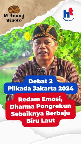 Debat Pilkada 2024 | Redam Emosi, Dharma Pongrekun Sebaiknya Berbaju Biru Laut