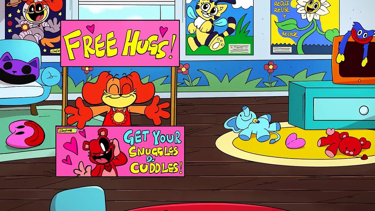 SMILING CRITTERS ANIMATION 'HIDE AND SLEEP' (Poppy Playtime chapter 3 ...