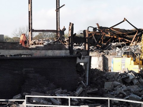 Demolition of Hartlepool's Odeon cinema continues on October 25