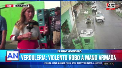Villa Luzuriaga: violento robo a mano armada en un verdulería