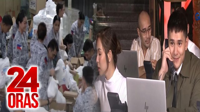 Kapuso stars, nag-bayanihan para mapaabot ang tulong sa mga apektado ng Bagyong Kristine | 24 Oras