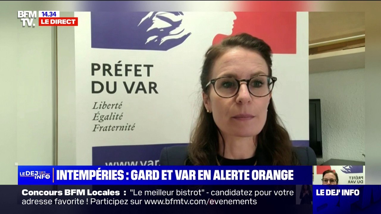 Intempéries dans le Var: "On pourra mobiliser 500 sapeurs-pompiers, (…) pour faire face à l'intensité du phénomène annoncé" (cabinet du Préfet du Var)