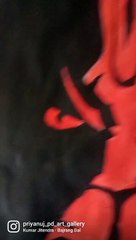 Water colour drawing of Hanuman ji #hanuman