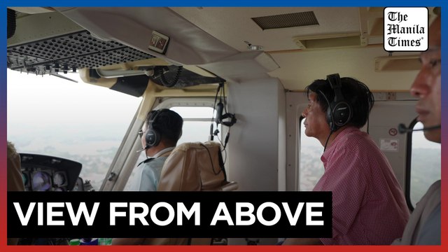 Marcos conducts aerial inspection of 'Kristine'-battered areas