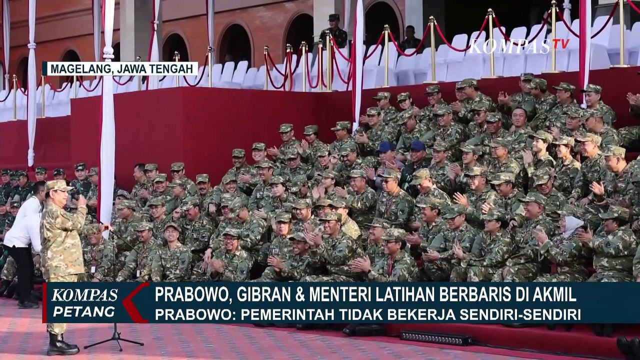 Pembekalan Menteri Kabinet Merah Putih di Akmil Magelang, Prabowo: Pemerintah Tak Bekerja Sendiri