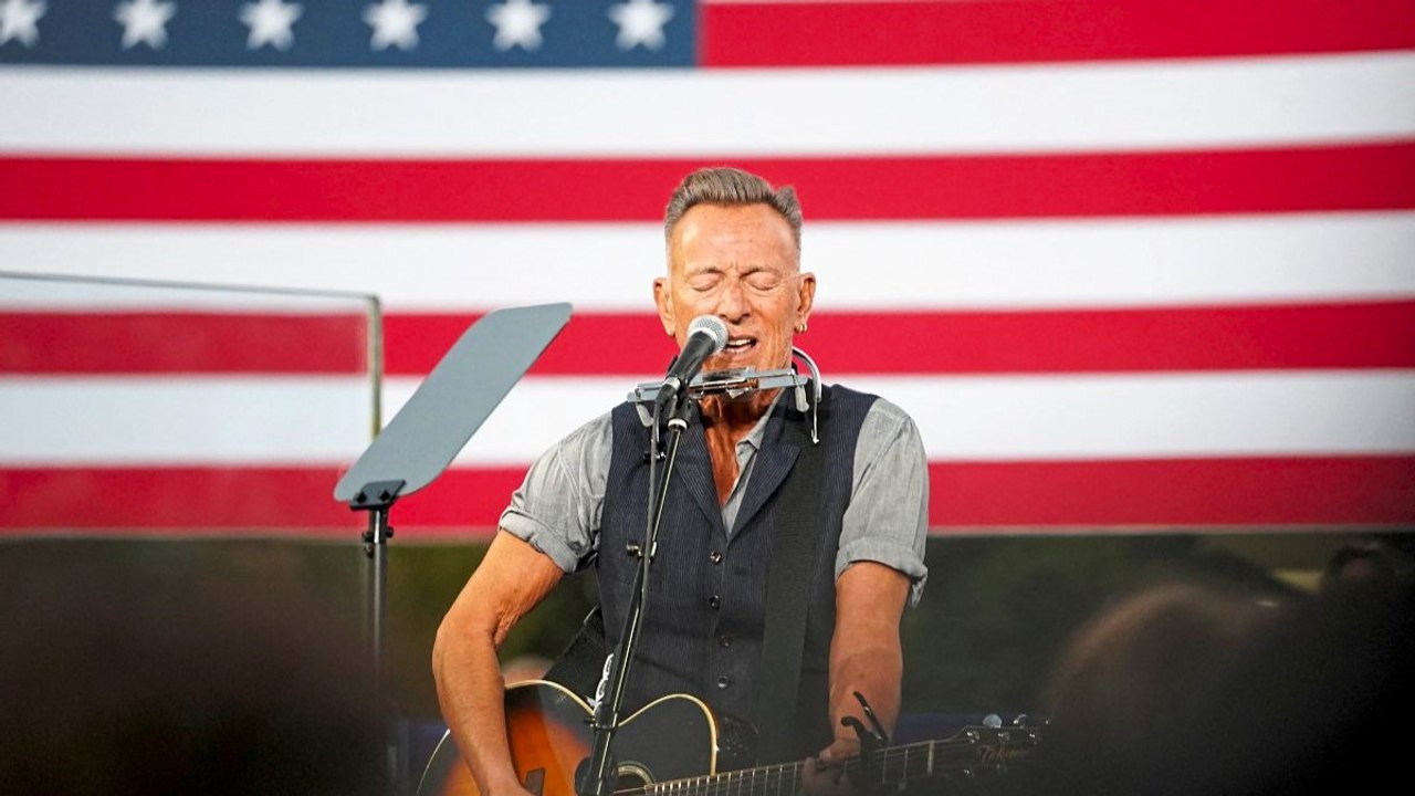 Rock-Legende Bruce Springsteen wirbt für Kamala Harris