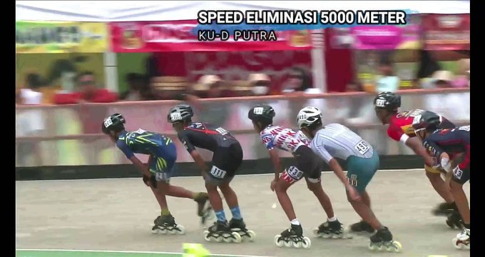 Elimination Speed ​​5000 meters Age group D Men, Indonesian National Roller Skating Championship