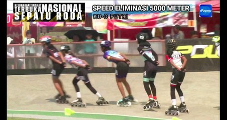 Elimination Speed ​​5000 meters Age group D Women, Indonesian National Roller Skating Championship