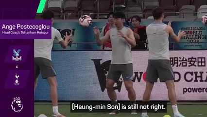Postecoglou confirms Son will miss Palace clash